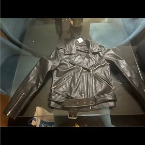 Quince Men's Black Biker Jacket